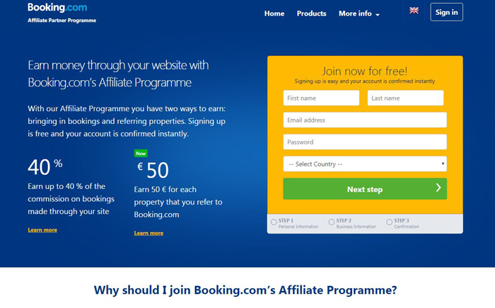 Booking.com Affiliate Program-Travel-Hotel