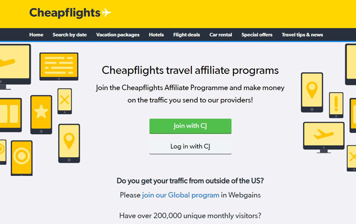 Cheapflights Affiliate Program-Booking-Travel