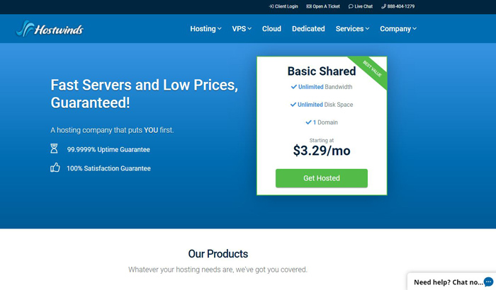 Hostwinds Web Hosting Services Reviews