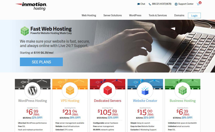 InMotion Hosting Web Hosting Services Reviews