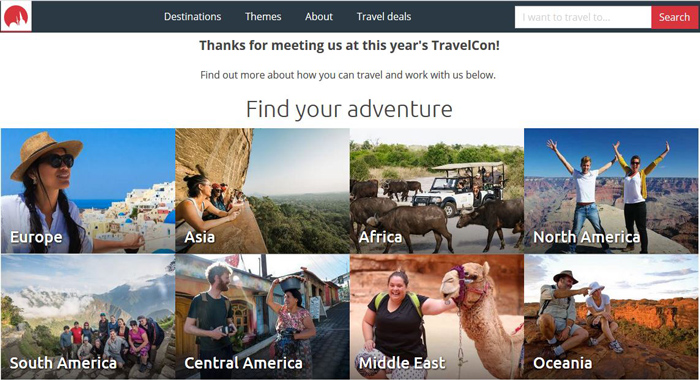 Intrepid Travel Affiliate Program-Booking