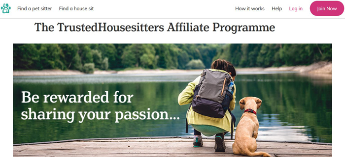 TrustedHousesitters Affiliate Program-Pet Sitting-Travel